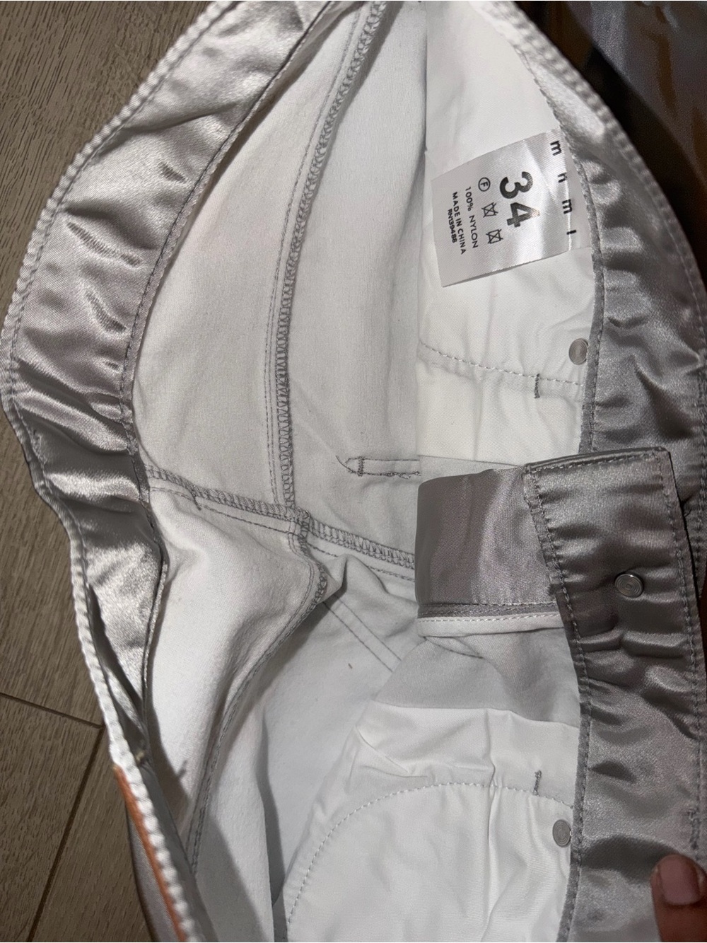 MNML Satin Light Silver Jeans - Picture 4 of 5